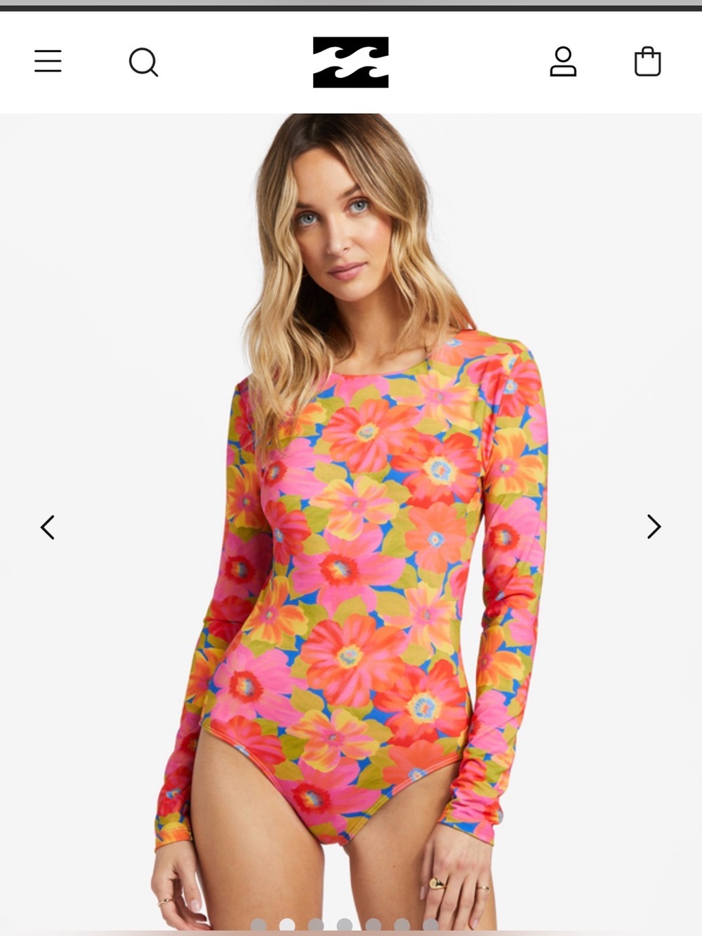 Sunny Coast, Women Multi Long Sleeve One-Piece Swimsuit, size medium